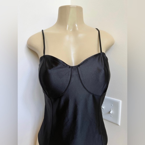 H&M silky black Bodysuit - Picture 2 of 6